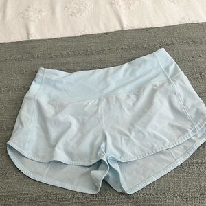 Light blue lululemon shorts